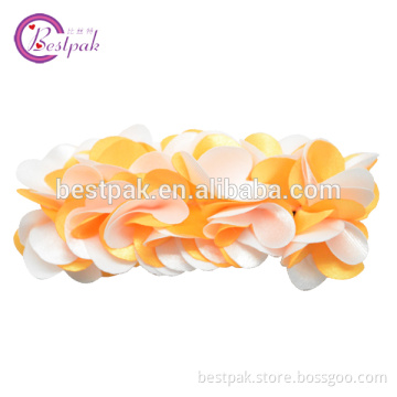 artificial two color beautiful hot sale small polyester satin adult hair clip